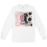 White gothic girl and colorful girl best friends with ro Long Sleeve Tee - TumblerDesignByShophia