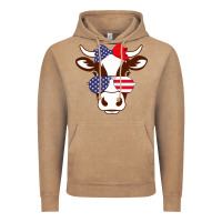 Vintage Coffee Cow 4Th Of July Independence Day Vintage Hoodie - Bettercallsaul