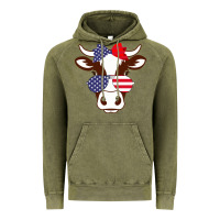Vintage Olive Cow 4Th Of July Independence Day Vintage Hoodie - Bettercallsaul