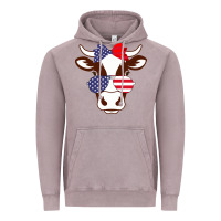 Vintage Zinc Cow 4Th Of July Independence Day Vintage Hoodie - Bettercallsaul