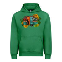 Emerald caravan sunflowers and cactus Urban Hoodie - Artiststas
