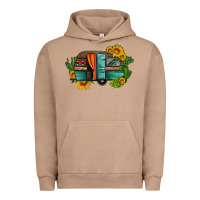 Pigment Burro caravan sunflowers and cactus Urban Hoodie - Artiststas