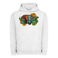Pigment Lunar Rock caravan sunflowers and cactus Urban Hoodie - Artiststas