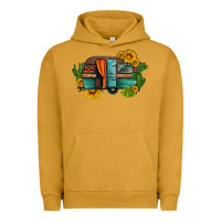 Pigment Peanut Butter caravan sunflowers and cactus Urban Hoodie - Artiststas