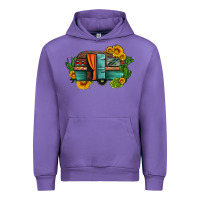 Tulip caravan sunflowers and cactus Urban Hoodie - Artiststas