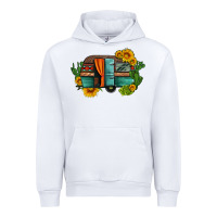White caravan sunflowers and cactus Urban Hoodie - Artiststas