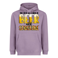 Lavender The Only c B s I NeedIs Beer And Sunshine Heavyweight Hoodie - CowhideDigitalArt