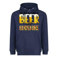 Navy The Only c B s I NeedIs Beer And Sunshine Heavyweight Hoodie - CowhideDigitalArt