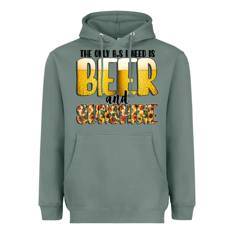 The Only C B S I Needis Beer And Sunshine Heavyweight Hoodie by CowhideDigitalArt | Teevron