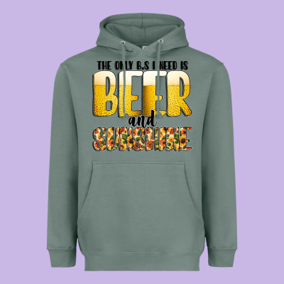 The Only C B S I Needis Beer And Sunshine Heavyweight Hoodie Designed By Cowhidedigitalart