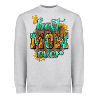 Heather Grey Best Mom ever mother's day Heavyweight Sweatshirt - HowdyJamesFarm