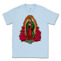 Dusty Blue Our Lady of Guadalupe Classic Tee - Bettercallsaul