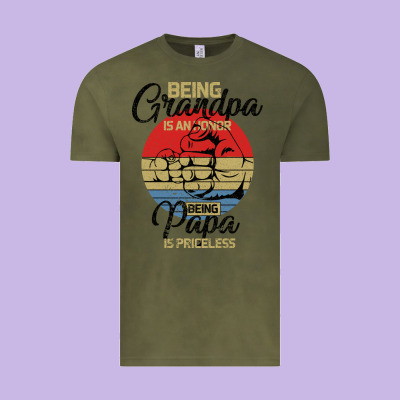 Being Grandpa İs An Honor Being Papa İs Priceless Vintage Tee Designed By Bettercallsaul
