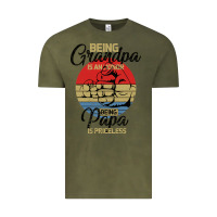 Vintage Olive Being Grandpa İs An Honor Being Papa İs Priceless Vintage Tee - Bettercallsaul