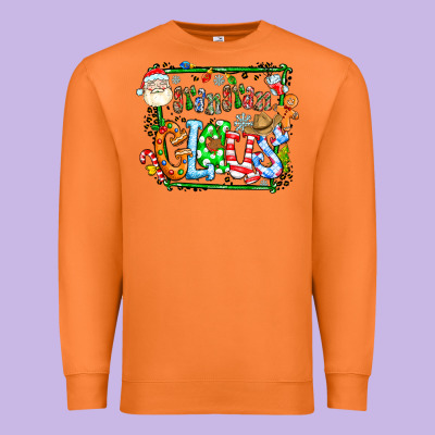 Grangaran Claus Premium Sweatshirt Designed By Cowhidedigitalart