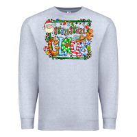 Heather Grey grangaran claus Premium Sweatshirt - CowhideDigitalArt