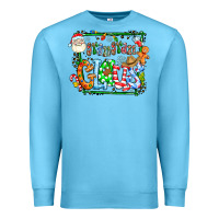 Ocean Blue grangaran claus Premium Sweatshirt - CowhideDigitalArt