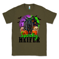 Army Green spooky heifer black angus Classic Tee - RanaPortraitStore