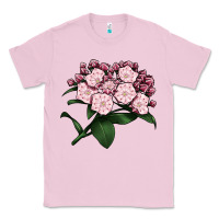 Bubblegum Pink Mountain Laurel Flower Illustrations Classic Tee - LillyAllenDesigns