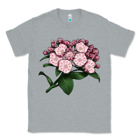 Heather Grey Mountain Laurel Flower Illustrations Classic Tee - LillyAllenDesigns