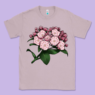 Mountain Laurel Flower Illustrations Classic Tee Designed By Lillyallendesigns