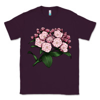Plum Mountain Laurel Flower Illustrations Classic Tee - LillyAllenDesigns