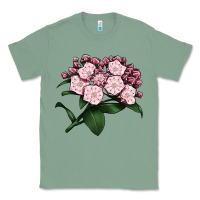 Sage Mountain Laurel Flower Illustrations Classic Tee - LillyAllenDesigns
