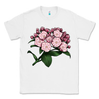 White Mountain Laurel Flower Illustrations Classic Tee - LillyAllenDesigns