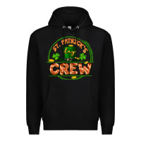 Black St. Patrick's Day crew Premium Hoodie - FaDigitalArtStudio