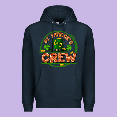St. Patrick's Day Crew Premium Hoodie Designed By Fadigitalartstudio