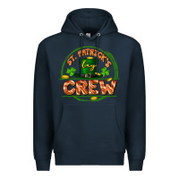 Navy St. Patrick's Day crew Premium Hoodie - FaDigitalArtStudio