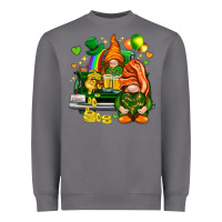 Storm St. Patrick's Day gnomies with heart Heavyweight Sweatshirt - HowdyJamesFarm