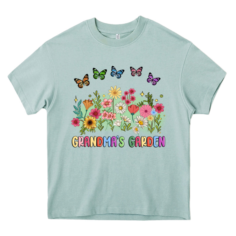 Grandma Garden Birth Month Flower Heavy Core Tee by JahusDesignShop | Teevron