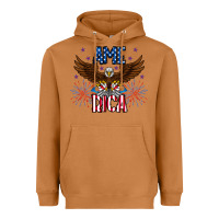 Meerkat America eagle Heavyweight Hoodie - CowhideDigitalArt