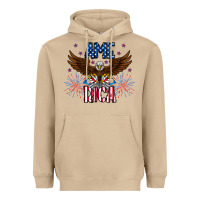 Mushroom America eagle Heavyweight Hoodie - CowhideDigitalArt