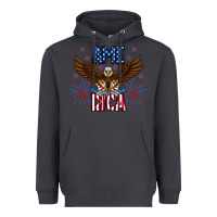 Smoke America eagle Heavyweight Hoodie - CowhideDigitalArt