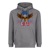 Storm America eagle Heavyweight Hoodie - CowhideDigitalArt