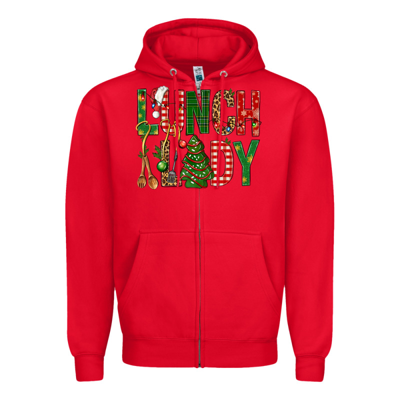 Lunch Lady Christmas Zipper Hoodie by BundleAndBundleShop | Teevron