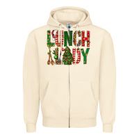 Sandshell Lunch Lady Christmas Zipper Hoodie - BundleAndBundleShop