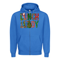 True Royal Lunch Lady Christmas Zipper Hoodie - BundleAndBundleShop