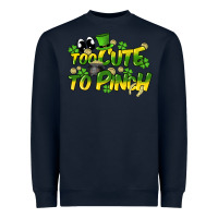 Navy Too cute to pinch St. Patrick's Day Heavyweight Sweatshirt - HowdyJamesFarm