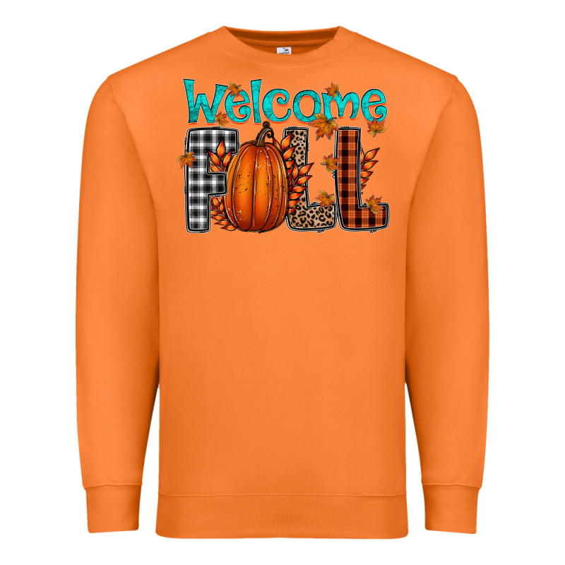 Welcome Fall Premium Sweatshirt by CowhideDigitalArt | Teevron