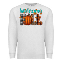 Oatmeal Heather Welcome Fall Premium Sweatshirt - CowhideDigitalArt