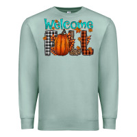 Seafoam Welcome Fall Premium Sweatshirt - CowhideDigitalArt