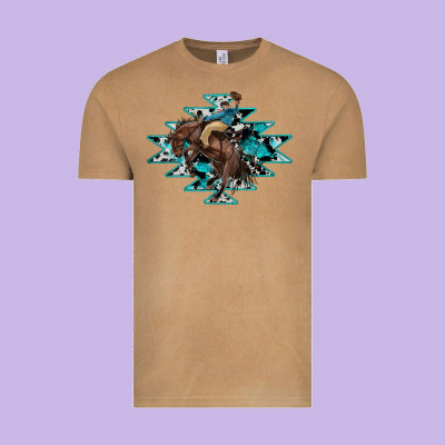 Western Cowboy Vintage Tee Designed By Ranaportraitstore