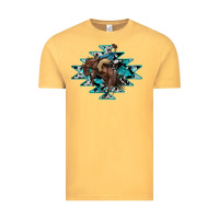 Vintage Mustard western cowboy Vintage Tee - RanaPortraitStore