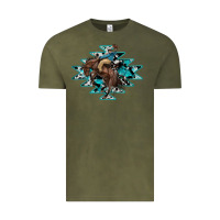 Vintage Olive western cowboy Vintage Tee - RanaPortraitStore