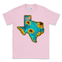 Bubblegum Pink Sunflower Turquoise Texas Classic Tee - Bettercallsaul