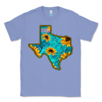 Colony Blue Sunflower Turquoise Texas Classic Tee - Bettercallsaul