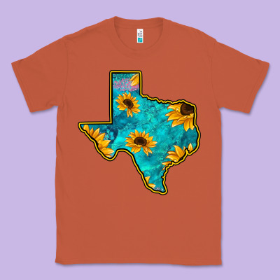 Sunflower Turquoise Texas Classic Tee Designed By Bettercallsaul